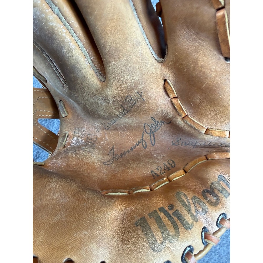Wilson Baseball Glove Mens Tan‎ A249 Tommy John Endorsed Tri-Trap Vintage - Picture 10 of 10